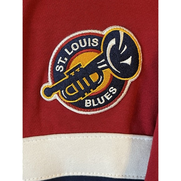 Men's 3XL NWOT St. Louis Blues Mitchell & Ness Head Coach Pullover Hoodie - Picture 2 of 9